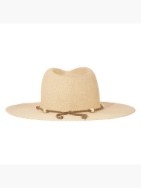Wide-Brim Straw Sun Hat with Adjustable Band